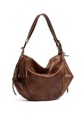 Italian artisan leather Slouchy hobo shoulder bag